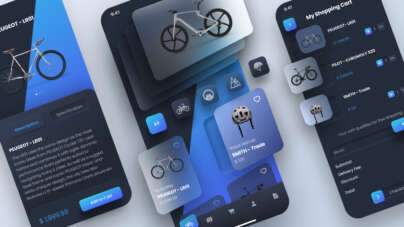 Free Bike Shop Mobile App UI Kit
