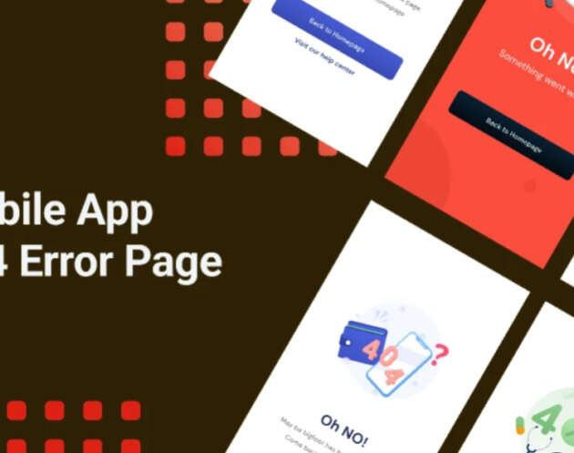 404 Error Page Mobile UI (Figma) – Free Template