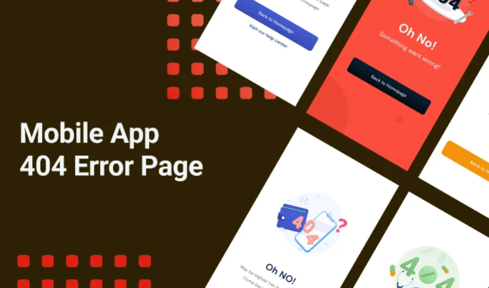 404 Error Page Mobile UI (Figma) – Free Template