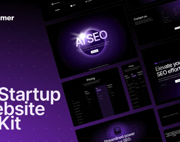 AI Startup Website Template Figma