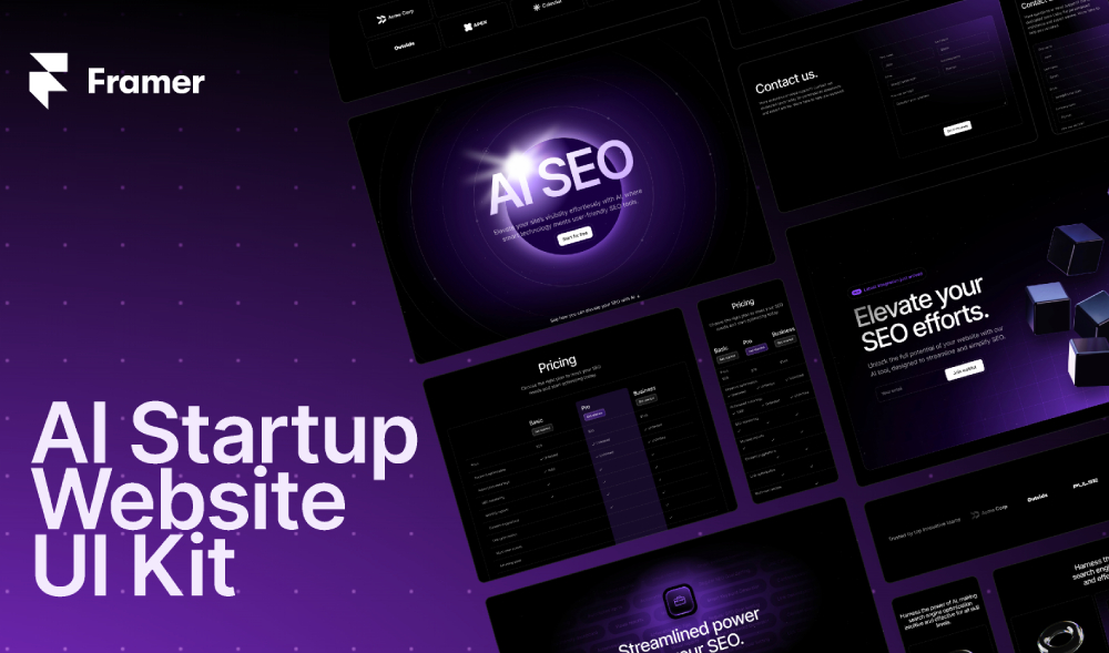 AI Startup Website Template Figma