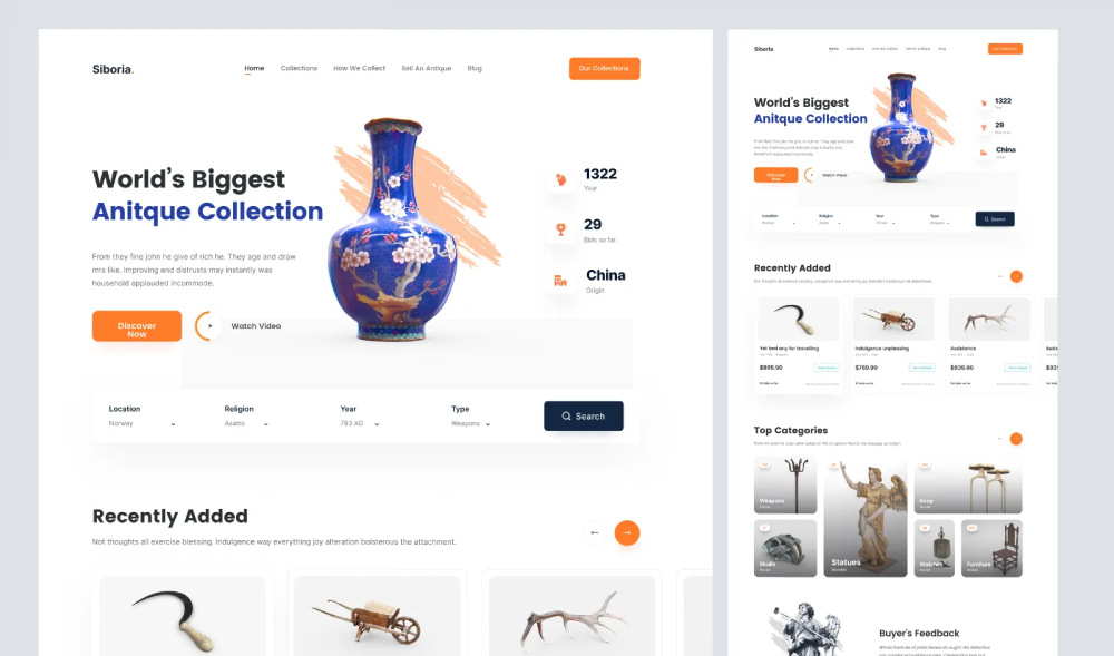 Ecommerce Landing Page Figma Design