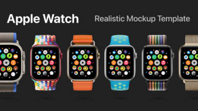 Free Apple Watch Realistic Mockup Figma