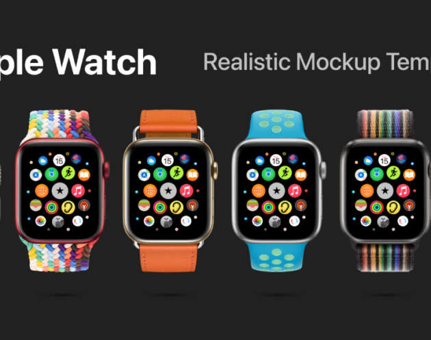 Free Apple Watch Realistic Mockup Figma