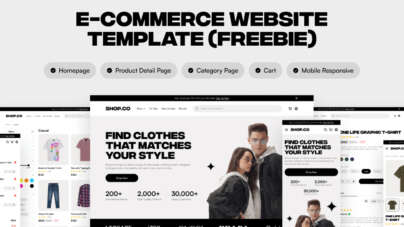 Free E-commerce Website Figma Template