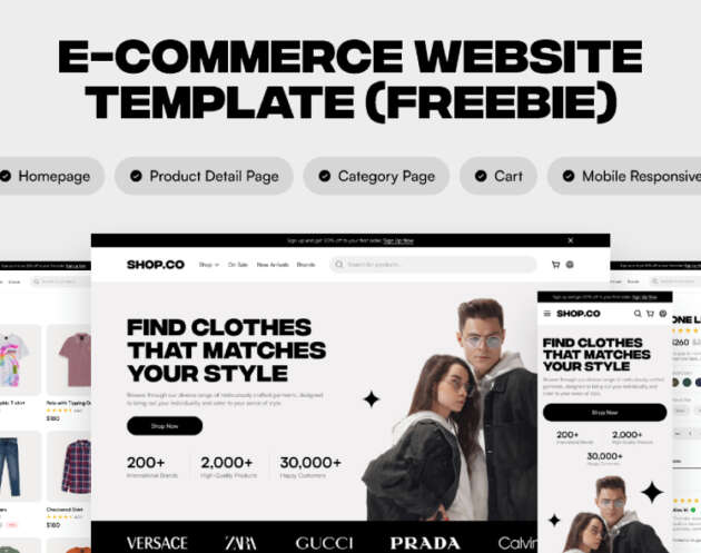 Free E-commerce Website Figma Template
