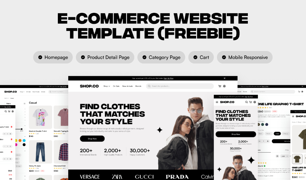 Free E-commerce Website Figma Template