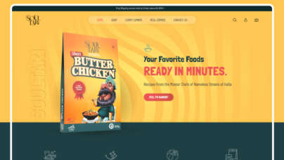 Free Figma Food Shopify Website Mockup