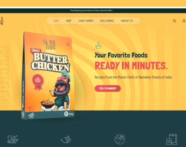 Free Figma Food Shopify Website Mockup