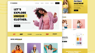 Free Figma Home Page Design for Shopping Websites