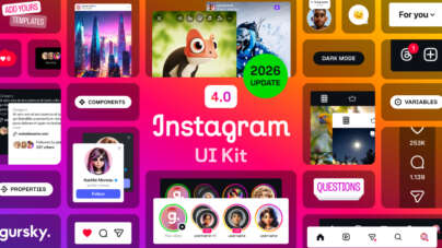 Free Instagram UI Kit 2026 Figma