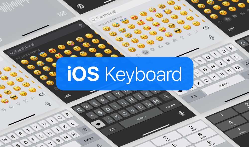 Free iOS keyboard UI template