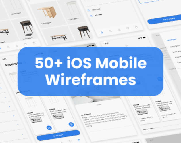 ios mobile wireframes figma