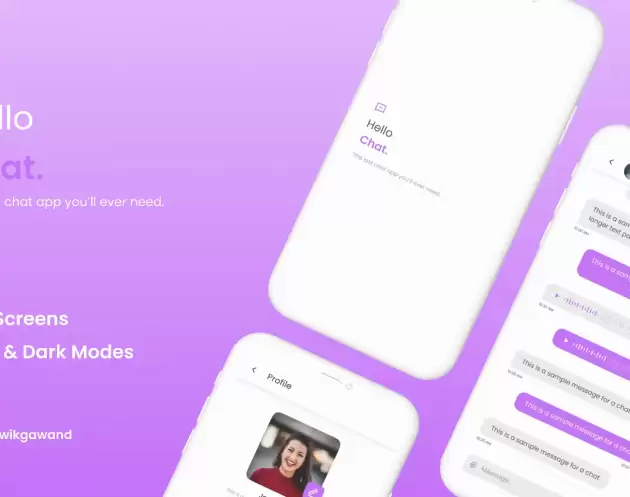 Messaging UI Kit Figma – Free Template