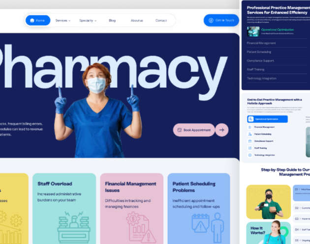 Pharmacy Website Template for Figma