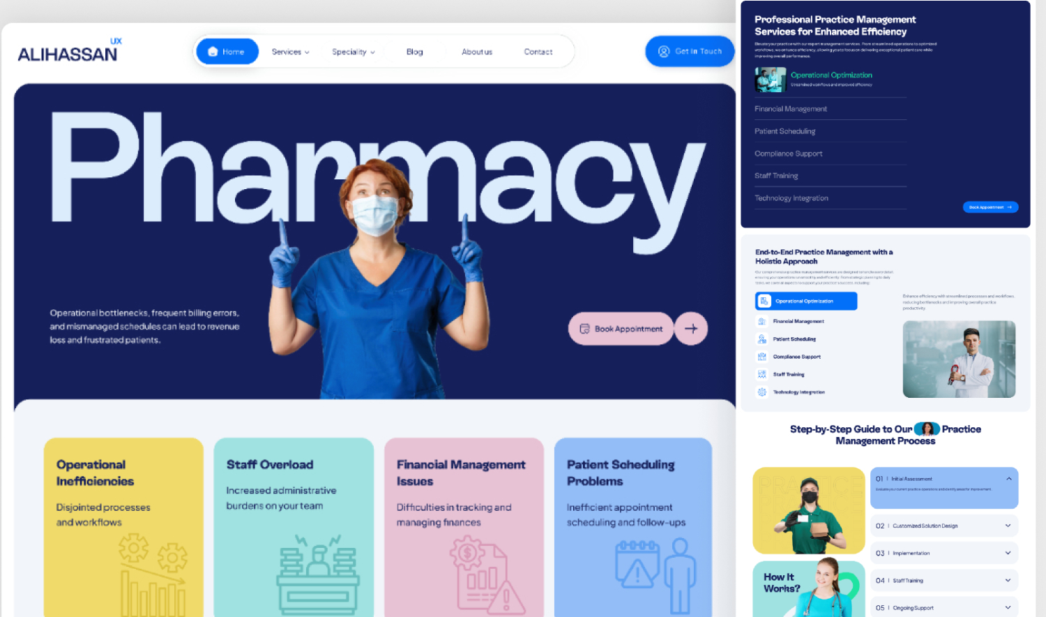 Pharmacy Website Template for Figma