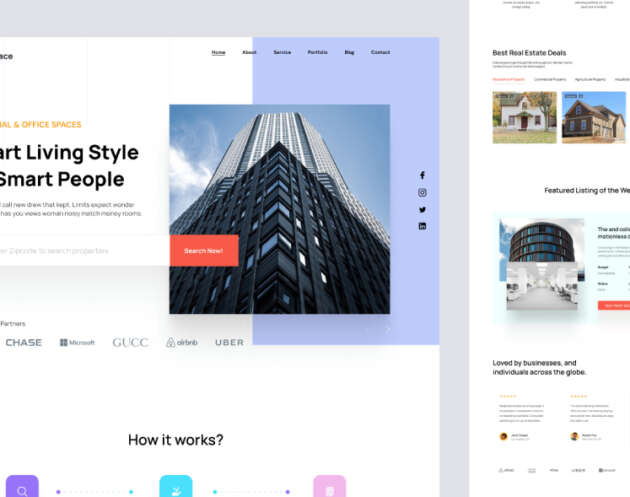 Real Estate Website Landing Page Figma