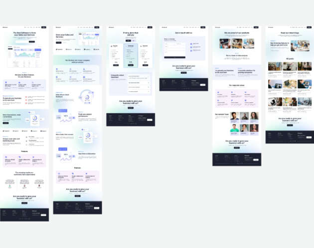 SaaS Free Figma Template - (Template 11)