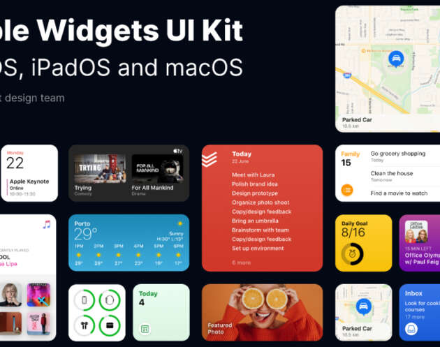 apple widgets ui kit figma