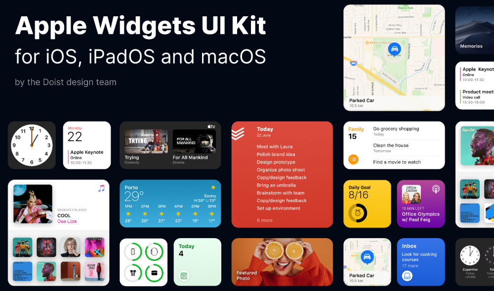 apple widgets ui kit figma