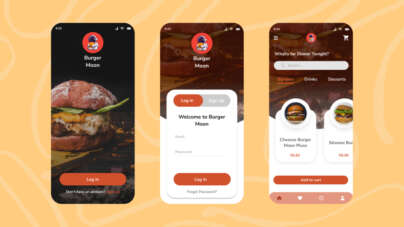 burger landing page figma