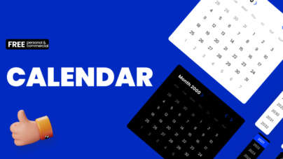 calendar date picker figma
