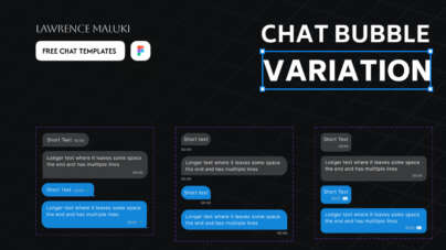 chat bubble ui figma