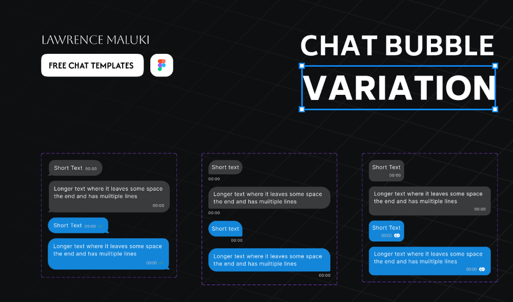 chat bubble ui figma