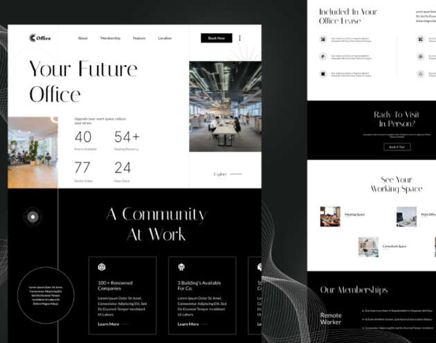 corporate website template figma