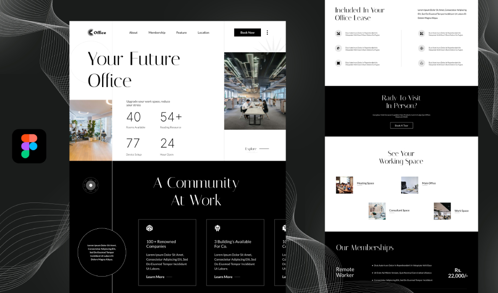 corporate website template figma
