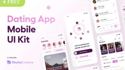 dating mobile app ui kit figma