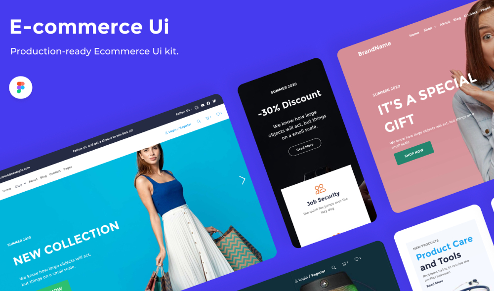 ecommerce ui kit figma