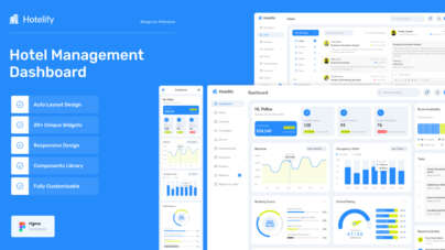 hotel management dashboard figma