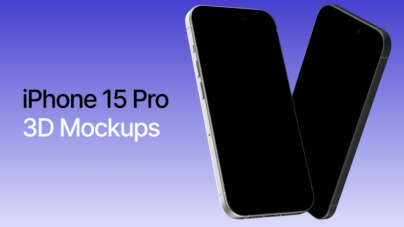 iPhone 15 Pro 3D Mockups Figma