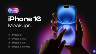 iPhone 16 and iPhone 16 Pro Figma Mockups