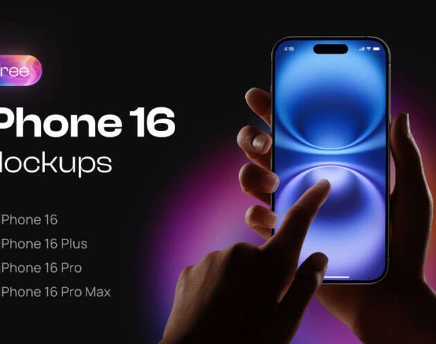 iPhone 16 and iPhone 16 Pro Figma Mockups