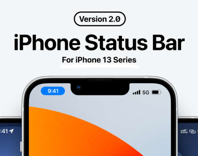 iphone status bar figma