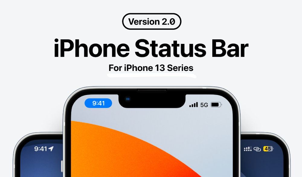 iphone status bar figma