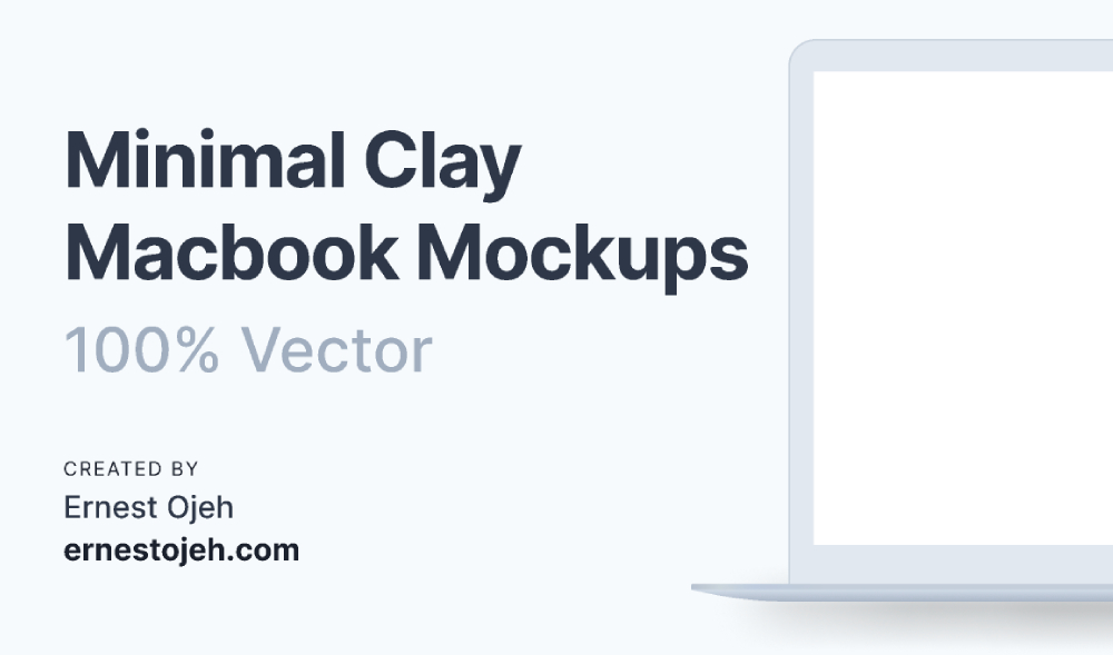 macbook clay mockups figma