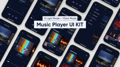 music player ui kit figma