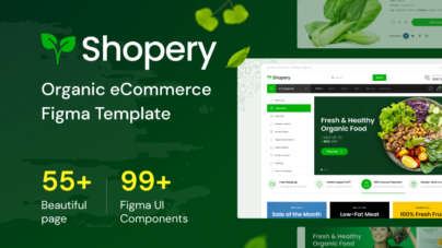 organic ecommerce website figma