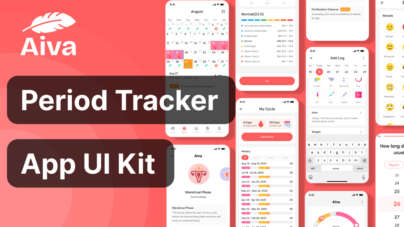 period tracker ui kit figma