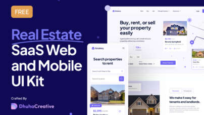 real estate saas ui kit figma