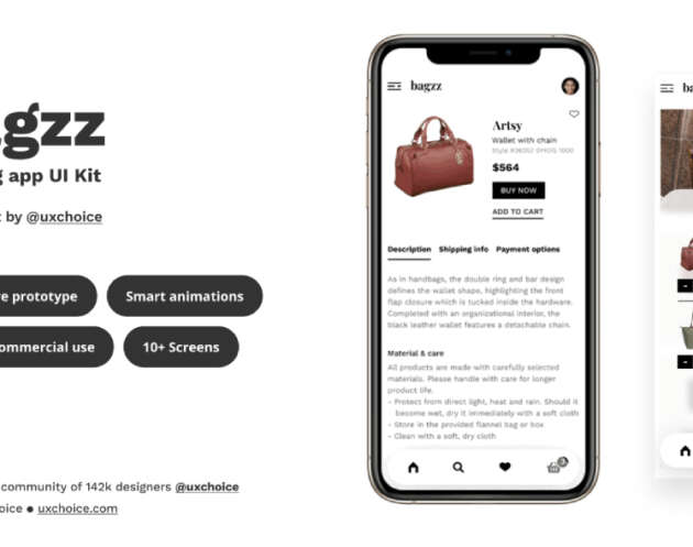 shopping app ui kit figma