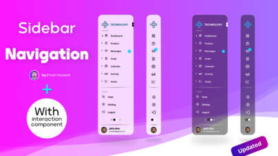 sidebar navigation figma