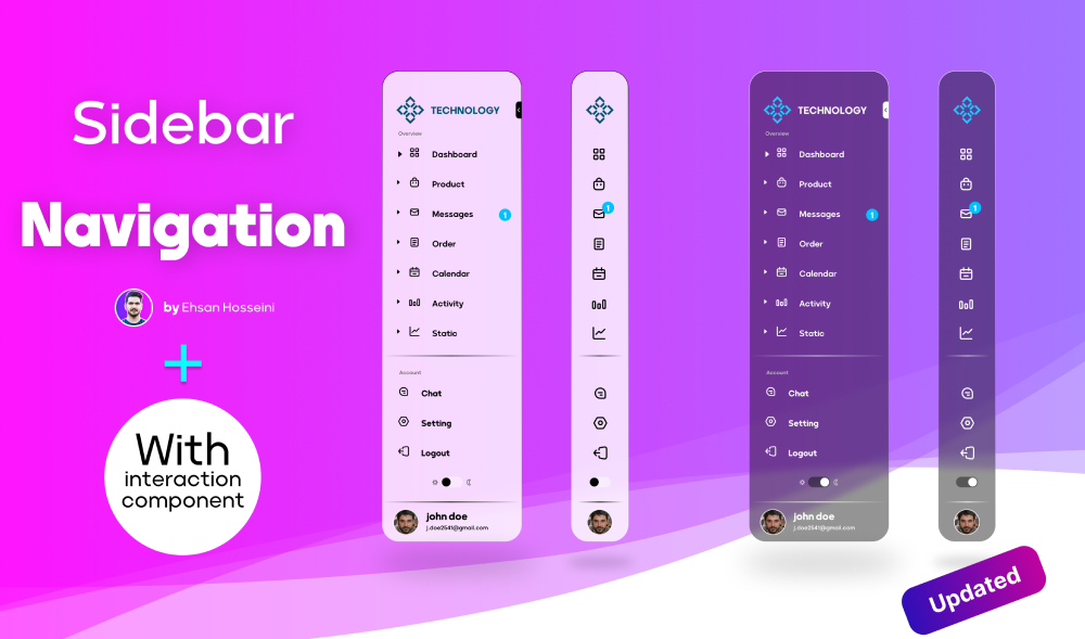 sidebar navigation figma