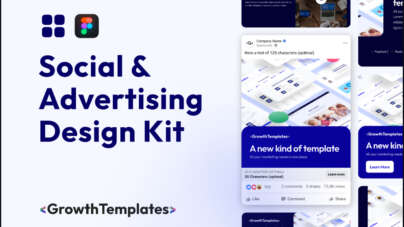 social advertising design kit figma