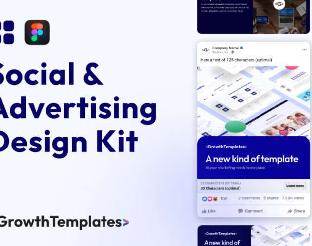 social advertising design kit figma