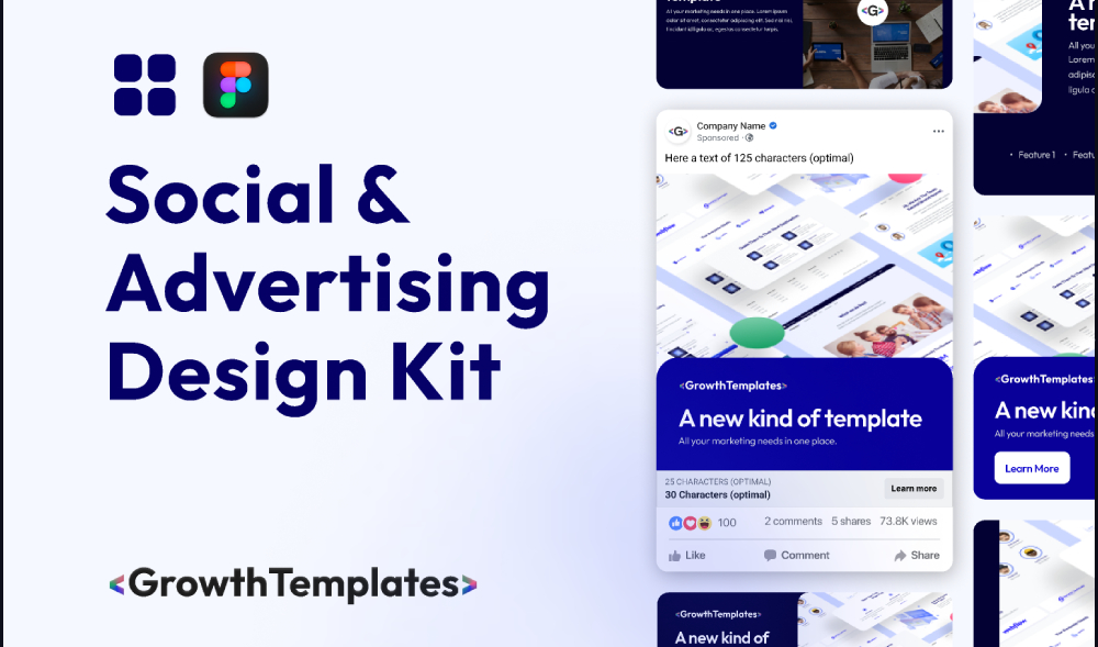 social advertising design kit figma