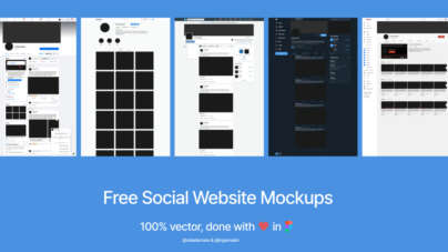 social website mockups figma